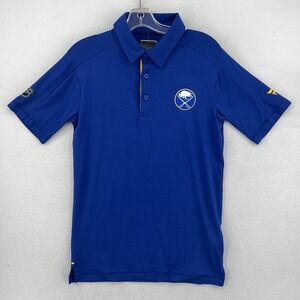 Buffalo Sabres NHL Hockey Golf Polo Size S Blue Stretch Pro Performance
